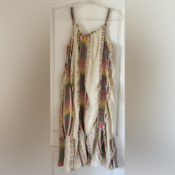 Scoop Neck Boho Aztec Print Dress - Picture 3 of 5